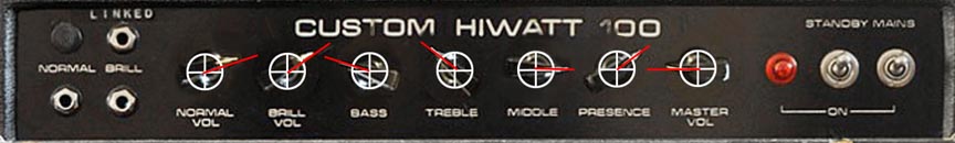 Gilmour Strat Pack Hiwatt Settings